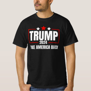 トランプ2024 Take America Back Men Women Trump 2024 Tシャツ