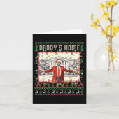 トランプ2024 Take America Ck Daddy's Home Trumpクリスマス カード (黄色い花)