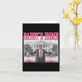 トランプ2024 Take America Ck Daddy's Home Trump Pink カード (黄色い花)