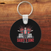 トランプ2024 Take America Ck Daddy's Home Trump Pink キーホルダー (正面)