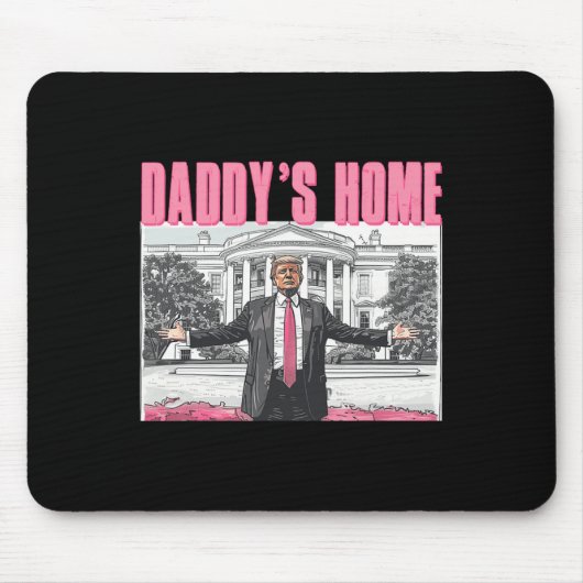 トランプ2024 Take America Ck Daddy's Home Trump Pink マウスパッド (正面)