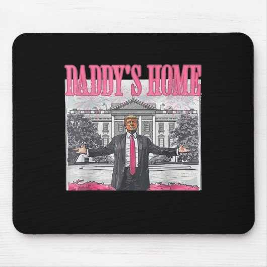 トランプ2024 Take America Ck Daddy's Home Trump Pink マウスパッド (正面)