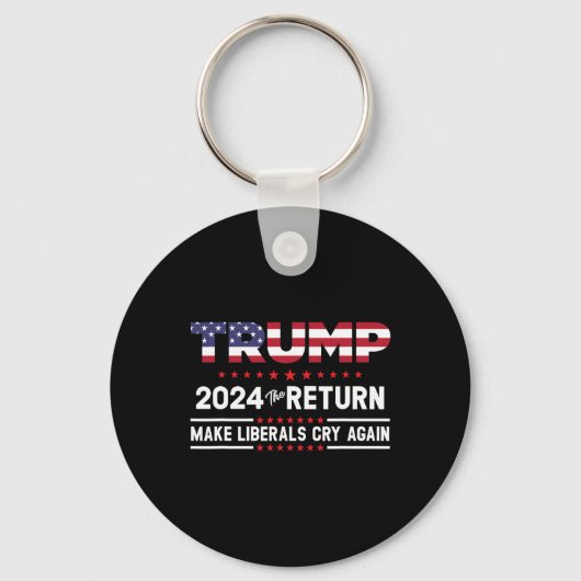 トランプ2024 The Return – 再びリベラルを泣かせる キーホルダー (正面)