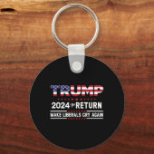 トランプ2024 The Return – 再びリベラルを泣かせる キーホルダー (正面)
