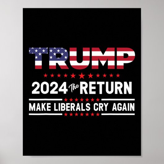 トランプ2024 The Return – 再びリベラルを泣かせる ポスター (正面)