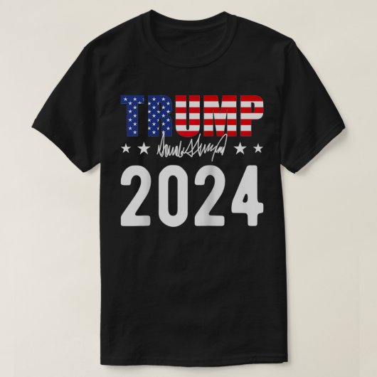 トランプ2024 USAドナルド・トランプ選挙2024 Tシャツ (デザイン正面)