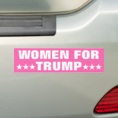 トランプ2024MAGA選挙の女性 バンパーステッカー (車上)