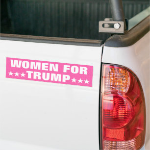 トランプ2024MAGA選挙の女性 バンパーステッカー