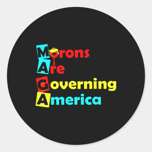 トランプ2025アパレル ラウンドシール (正面)