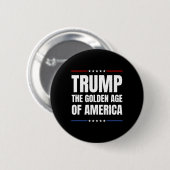 トランプ2025アメリカの黄金時代 缶バッジ (正面&裏面)