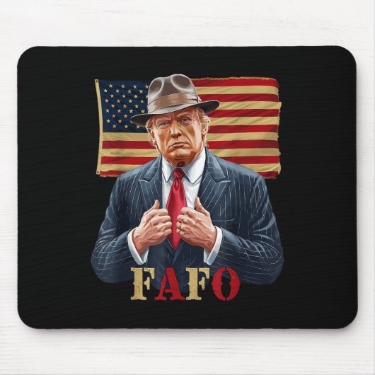 トランプ2025アメリカ国旗のヴィンテージ聖パトリックの日 マウスパッド (正面)