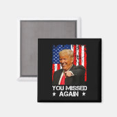 トランプ2025アメリカ国旗をまた外したね マグネット (正面/裏面)