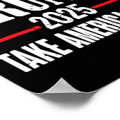 トランプ2025シャツ – トランプ男性へシャツ2025 ポスター (角)