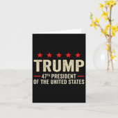 トランプ2025国旗(Byck)第47代大統領トランプ伊那 カード (黄色い花)