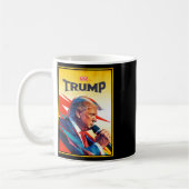 トランプ2025就任式 – ヒーロー大統領デザイン コーヒーマグカップ (左)