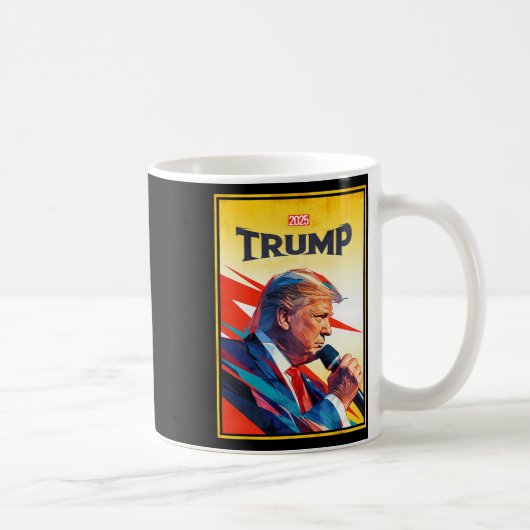 トランプ2025就任式 – ヒーロー大統領デザイン コーヒーマグカップ (右)