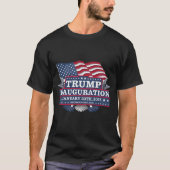 トランプ2025年就任式デザイン:愛国的アメリカ人 Tシャツ (正面)