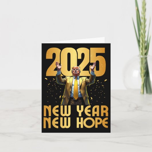 トランプ2025年新年の新しい希望就任式パーティー カード (正面)