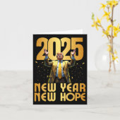 トランプ2025年新年の新しい希望就任式パーティー カード (黄色い花)