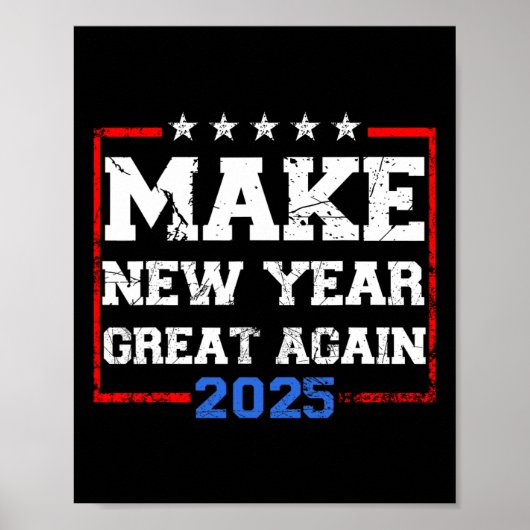 トランプ2025年素晴らし再お祝い ポスター (正面)