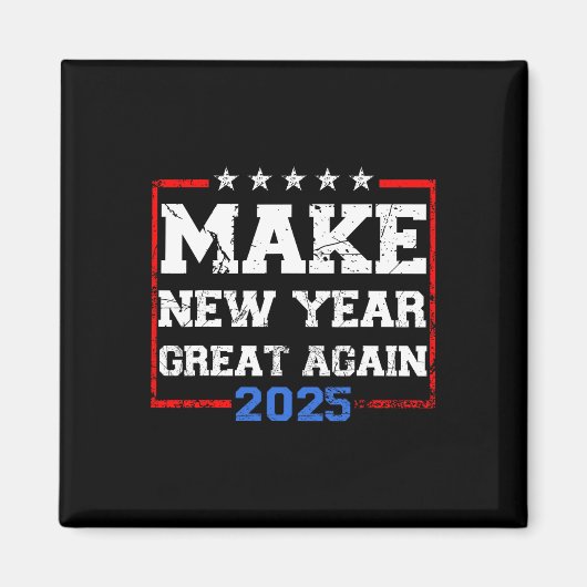 トランプ2025年素晴らし再お祝い マグネット (正面)