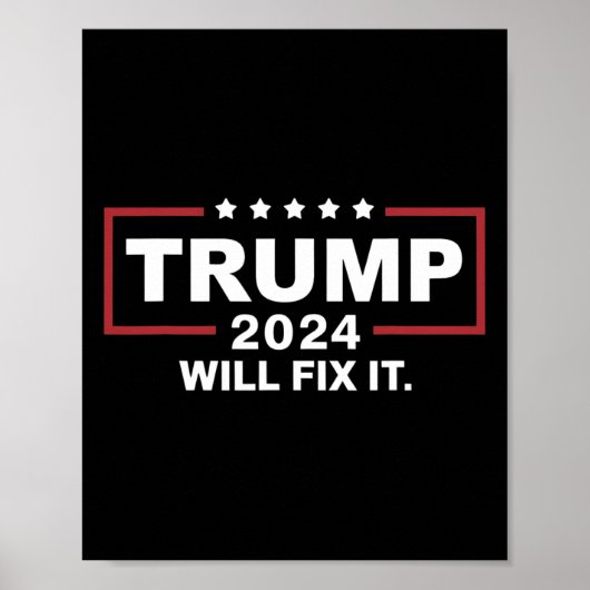 トランプ2025年選挙はそれを修正するデザイン1 ポスター (正面)