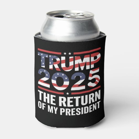 トランプ2025私の大統領の復帰47米国 缶クーラー (缶正面)