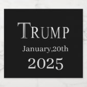 トランプ2025 スパークリングワインラベル (シングルラベル)