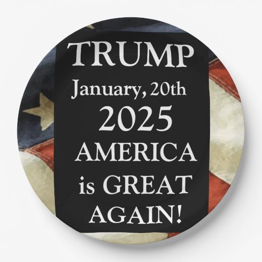 トランプ2025 ペーパープレート (正面)