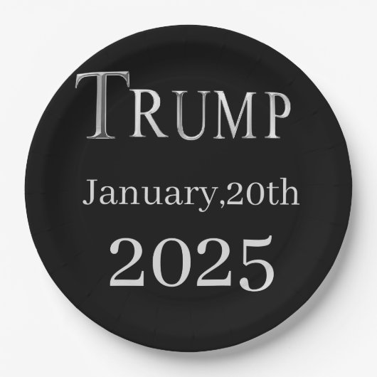 トランプ2025 ペーパープレート (正面)