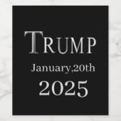 トランプ2025 ワインラベル (シングルラベル)