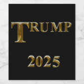 トランプ2025 ワインラベル (シングルラベル)