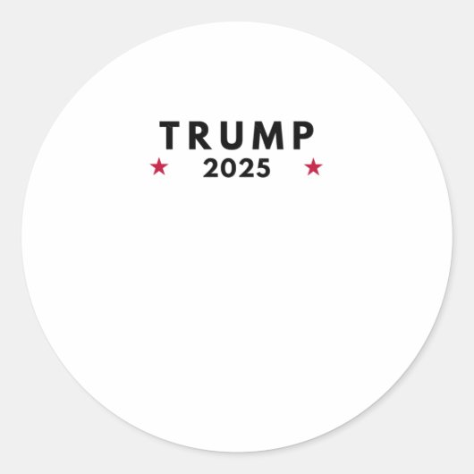 トランプ2025 2 ラウンドシール (正面)