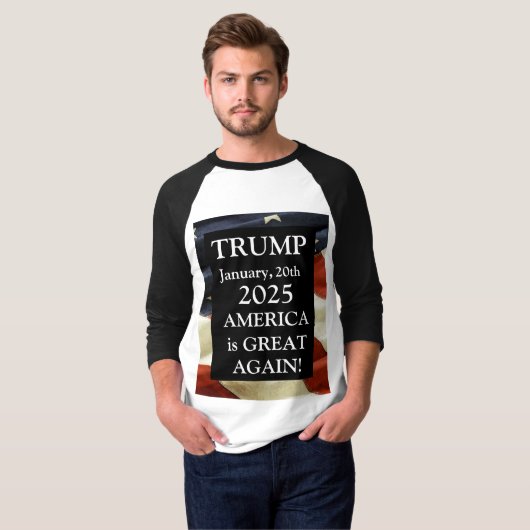 トランプ2025 Tシャツ (正面フル)