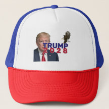 トランプ2028文字とBald Eagle