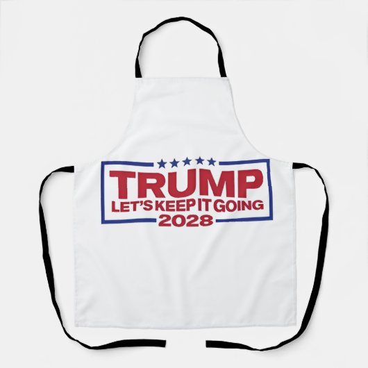 トランプ2028行保こう エプロン (正面)