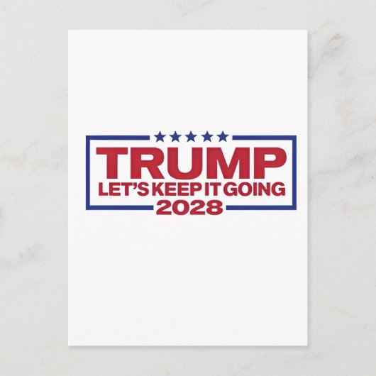 トランプ2028行保こう 案内ポストカード (正面)