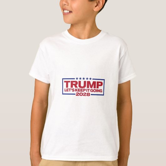 トランプ2028行保こう Tシャツ (正面)