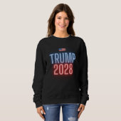 トランプ2028 – アメリカを再び強くする スウェットシャツ (正面フル)