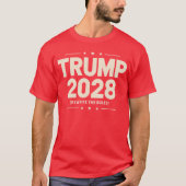 トランプ2028 Tシャツ (正面)