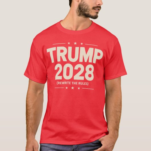 トランプ2028 Tシャツ (正面)