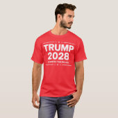 トランプ2028 Tシャツ – ルールを書き直す (正面フル)