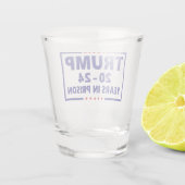 トランプ20 - 24刑務所でのおもしろいアンチトランプ ショットグラス (裏面)