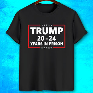 トランプ20 - 24刑務所で24年 – おもしろいアンチトランプ Tシャツ