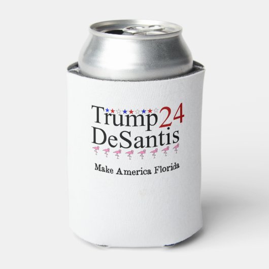 トランプ24 DeSantisメイクアメリカフロリダ 缶クーラー (缶正面)