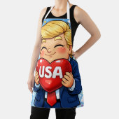 トランプ250周年7月4日アメリカ愛国主義 エプロン (インサイチュ)