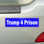 トランプ4刑務所バンパーステッカー バンパーステッカー (車上)