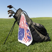 トランプ45と47 ゴルフタオル (グリーン)