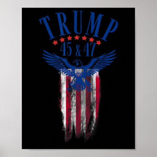 トランプ45と47 ポスター (正面)