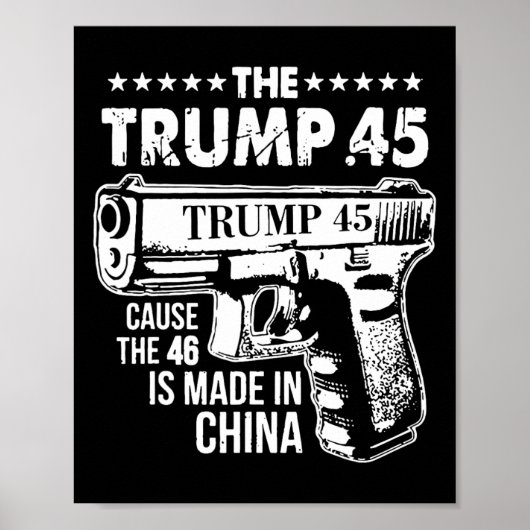 トランプ45原因46は中国1で作られる ポスター (正面)